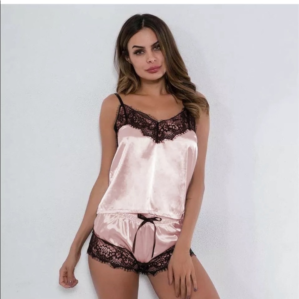 Silk satin pajama set